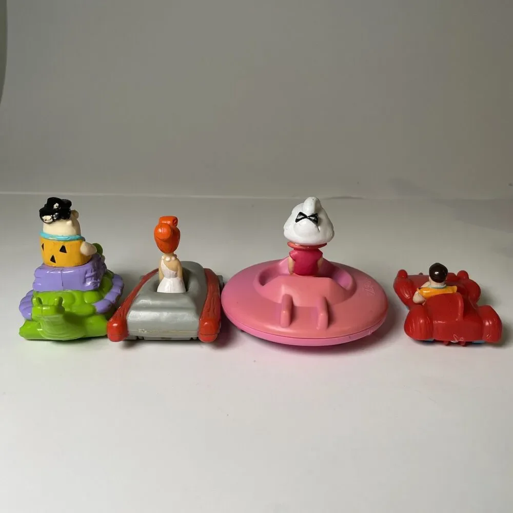 Vintage PVC Lot Of Toys Wilma Flintstone , Fred Flintstone, The Jetsons 80s Toys